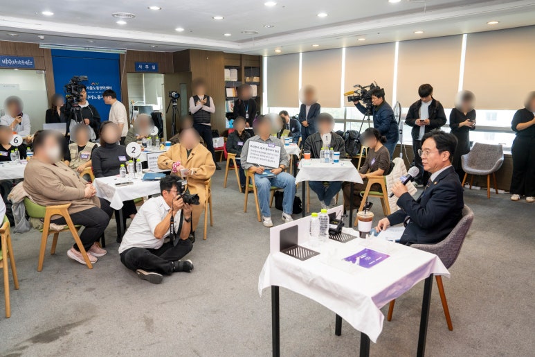 콘텐츠·미디어 종사자 타운홀미팅 행사 운영 현장 사진