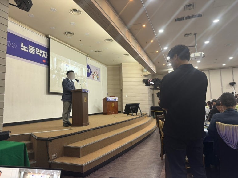 노동약자 원탁회의 전국 8개 현장 중계·영상제작 현장 사진